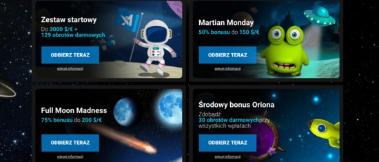 Promocje i wszelkie bonusy od kasyna AstralBet